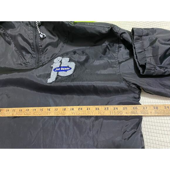 Vintage Joe Boxer Anorak Jacket Men's XL Embroidered Flanel Lined Blue - Picture 3 of 8